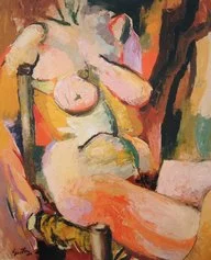 Renato Guttuso, Nudo, 1957, olio su tela, cm 79x64