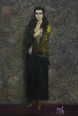 Cesare Sofianopulo: Ritratto di Luciana Valmarin, 1927, olio su tela, 195 x 130 cm, collezione privata