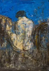 Ruggero Savinio Bagnante di spalle 2017 olio su tela © Ruggero Savinio, by SIAE 2022Bagnante di spalle, 2017, olio su tela, cm100x70