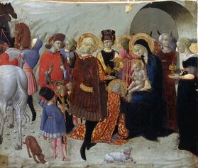 Sassetta, Adorazione dei Magi (31 x 36,4 cm). Siena, collezione Chigi Saracini