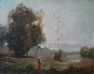 Serafino De Tivoli, Paesaggio (olio su tela; Collezione privata)