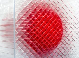 Simone Lingua, Cubo cinetico, dettaglio, 2016, plexiglass trasparente tagliato a laser e verniciato