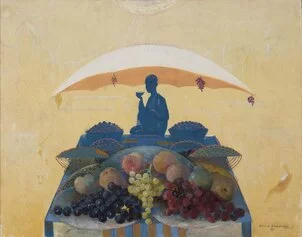 Tatevosyan O.K.  La tenda della frutta. 1928, Olio su tela 67 x 85 cm