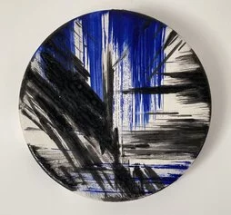 Tondo ,1989, ceramica dipinta, diametro 18,5