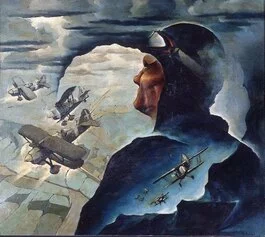 Tullio Crali, Aeropittura, di squadriglia vittoriosa, 1942