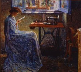 Umberto Boccioni, Il romanzo di una cucitrice, 1908, olio su tela