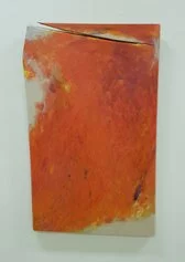 Vacillante, T 2, 2020, olio su tela sagomata, 120x80cm, Courtesy l'artista