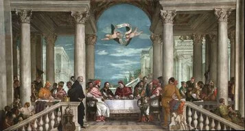 Paolo Veronese, La Cena di San Gregorio Magno, Vicenza, Santuario di Monte Berico. Post restauro @DeFina, Musei Civici di Vicenza