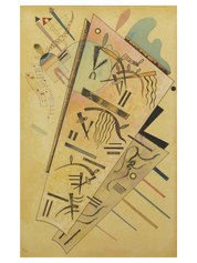 Wassily Kandinsky, Communiqué, 1936, acquerello e china su carta montata su cartoncino, cm 48,5x30,5